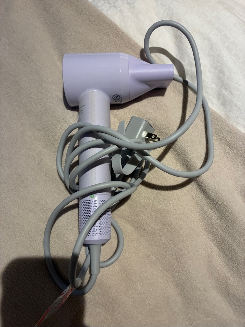 Compact Lavender Hair Dryer with Ergonomic Handle